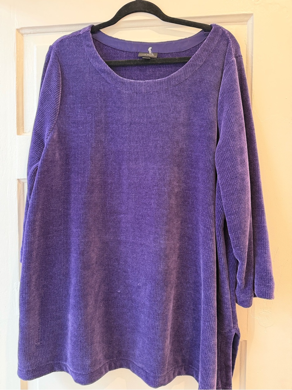 J. Jill Purple Lux Chenille Tunic Top
